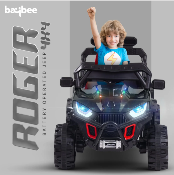 Baybee Roger Kids Painted Battery Operated Jeep for Kids