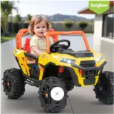 Baybee DERAK Battery Operated Jeep - Orange/Red