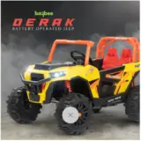 Baybee DERAK Battery Operated Jeep - Orange/Red